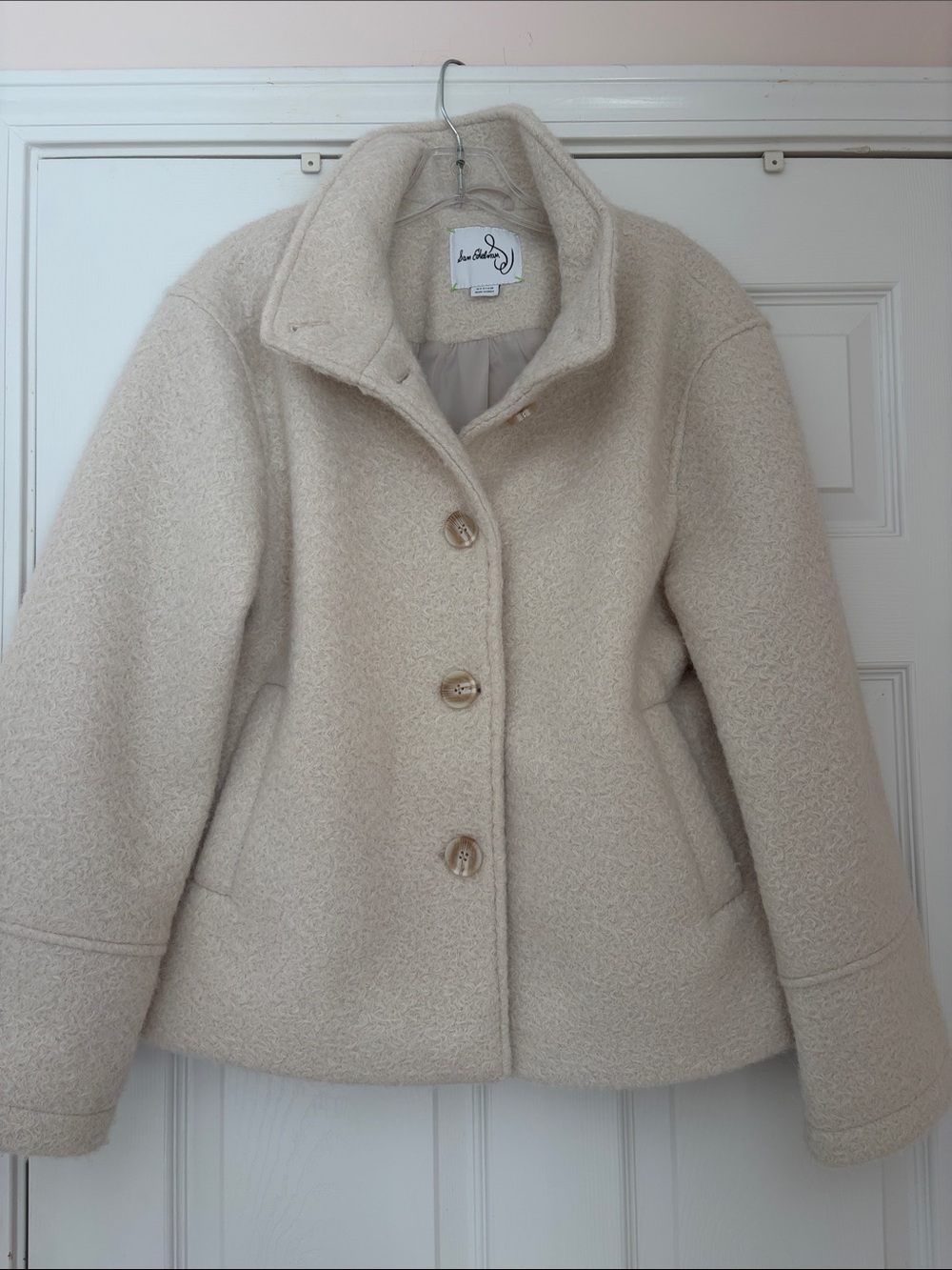 Sam Edelman Cream Bouclé Peacoat